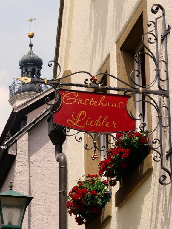 Gaestehaus Liebler Rothenburg ob der Tauber Eksteriør bilde