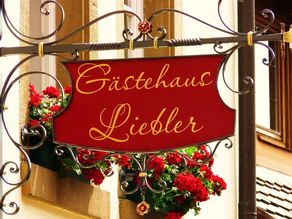 Gaestehaus Liebler Rothenburg ob der Tauber Eksteriør bilde