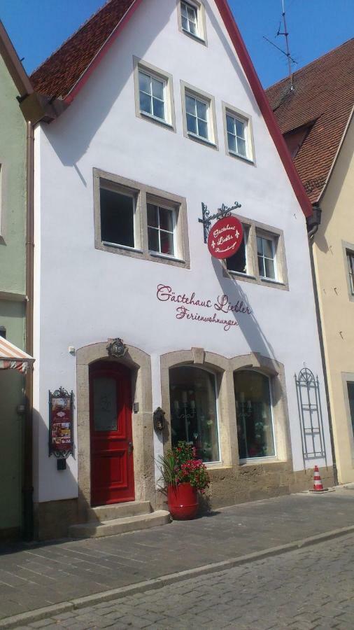 Gaestehaus Liebler Rothenburg ob der Tauber Eksteriør bilde